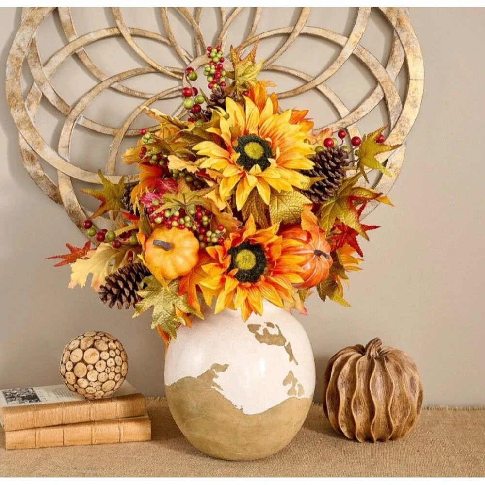 Indoor/Outdoor Autumnal Urn Filler by Valerie